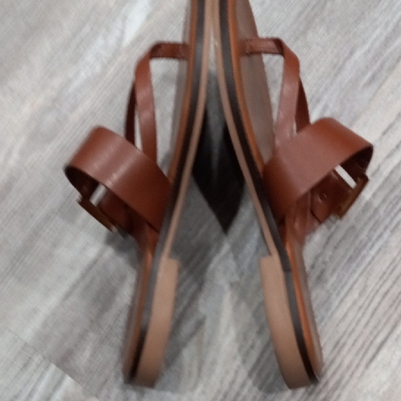 Toscanella Corinne Flat Sandal Women's Brown Sandals Size 9.5 - Picture 9 of 14